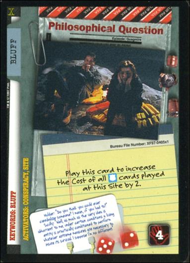 X-Files: 101361 (Base Set) card XF97-0405x1 Philosophical Question