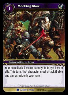 World of Warcraft: Heroes of Azeroth (Base Set) card 144 Mocking Blow