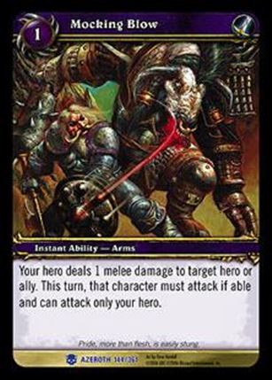 World of Warcraft: Heroes of Azeroth (Base Set) card 144 Mocking Blow