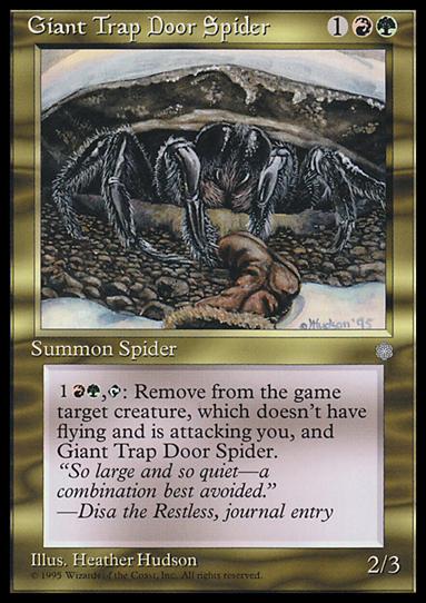 Magic the Gathering: Ice Age (Base Set) card 293 Giant Trap Door Spider