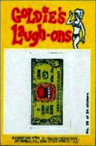 Laugh-In  (Sticker Set) card 16 Put Your Money Where Your Mouth Is