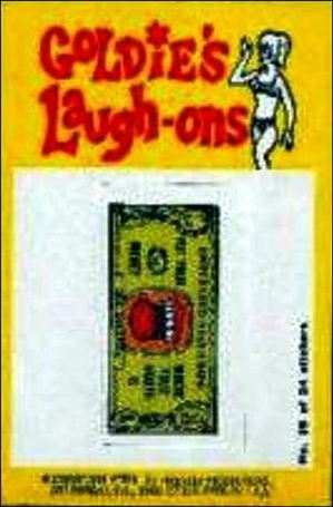 Laugh-In  (Sticker Set) card 16 Put Your Money Where Your Mouth Is