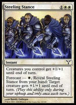 Magic the Gathering: Dissension (Base Set) card 18 Steeling Stance