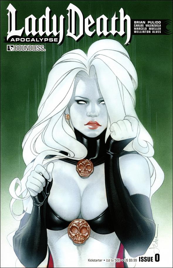 Lady Death: Apocalypse issue 0-I Kickstarter Cover 1/500