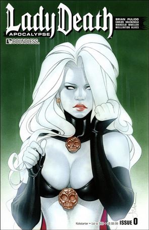 Lady Death: Apocalypse issue 0-I Kickstarter Cover 1/500