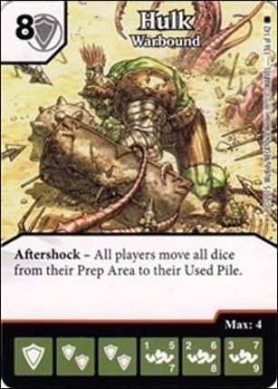 Marvel Dice Masters Amazing Spider-Man card 136 Hulk: Warbound