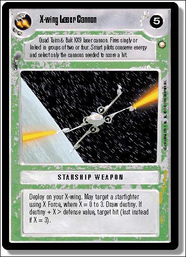 Star Wars: Special Edition Limited (Base Set) card 324 X-wing Laser Cannon