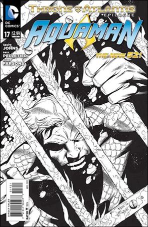 Aquaman (2011) issue 17-B 1:25 Black and White Cover