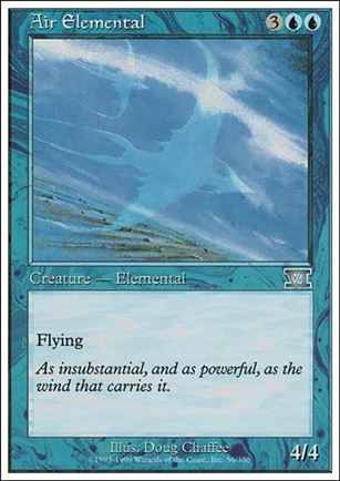 Magic the Gathering: 6th Edition (Base Set) card 56 Air Elemental