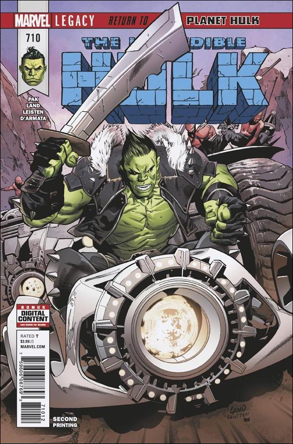 Incredible Hulk (1968) issue 710-C Greg Land Cover (2nd Printing)