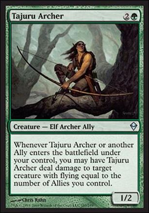 Magic The Gathering: Zendikar (Base Set) card 185 Tajuru Archer
