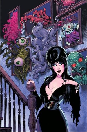 Elvira Meets H.P. Lovecraft issue 3-E Dave Acosta Limited Virgin Cover