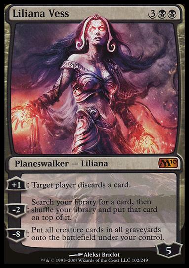 Magic the Gathering: 2010 Core Set (Base Set) card 102 Liliana Vess