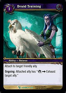 World of Warcraft: March of the Legion (Base Set) card 21 Druid Training