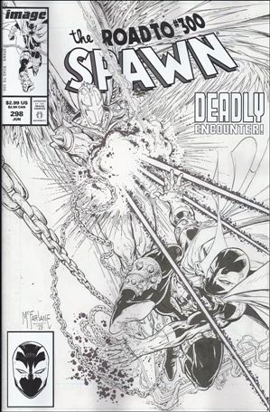 Spawn issue 298-C Black & White Edition