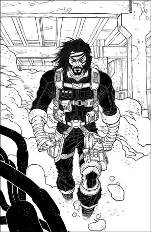 BRZRKR issue 1-L Rafael Grampa 1:100 Black & White Virgin Cover