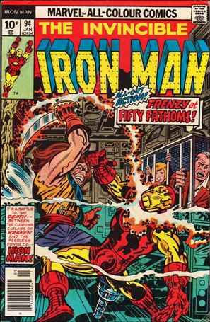 Iron Man (1968) issue 94-B UK Price Cover
