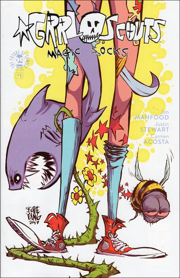 Grrl Scouts: Magic Socks issue 1-B Skottie Young Cover