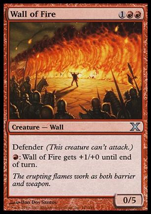 Magic the Gathering: 10th Edition (Base Set) card 247 Wall of Fire