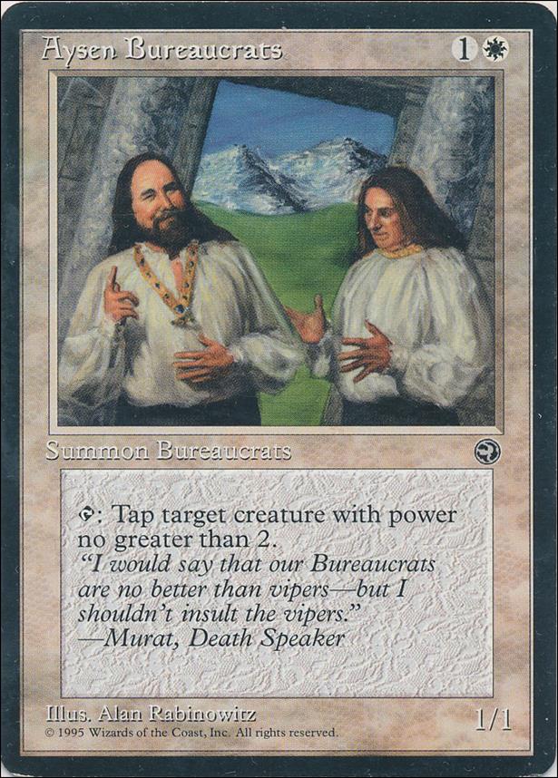 Magic the Gathering: Homelands (Base Set) card 3-B Aysen Bureaucrats