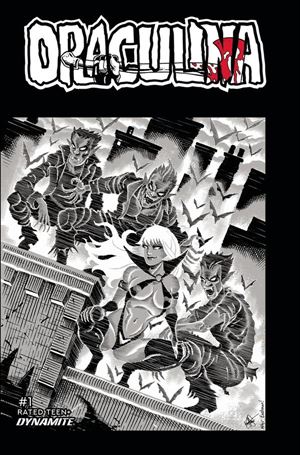Draculina (2022) issue 1-N Ken Haeser 1:11 Black & White Cover