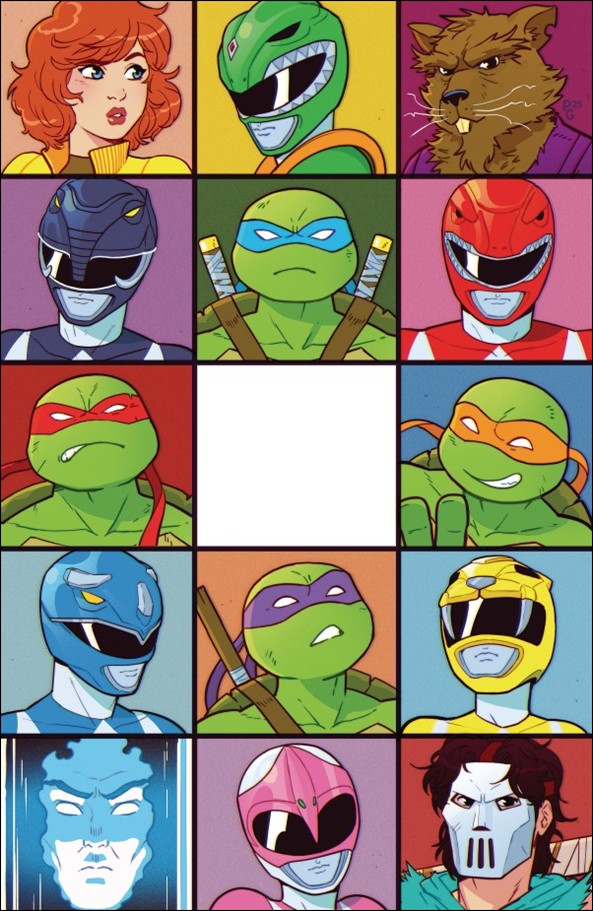 Mighty Morphin Power Rangers / Teenage Mutant Ninja Turtles III issue 1-L Paulina Ganucheau Virgin 1:200 Cover