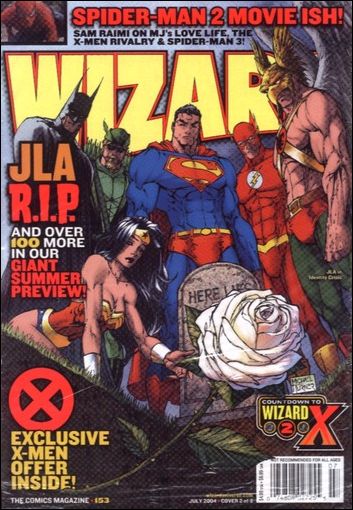 Wizard: The Comics Magazine issue 153-B Michael Turner JLA Cover