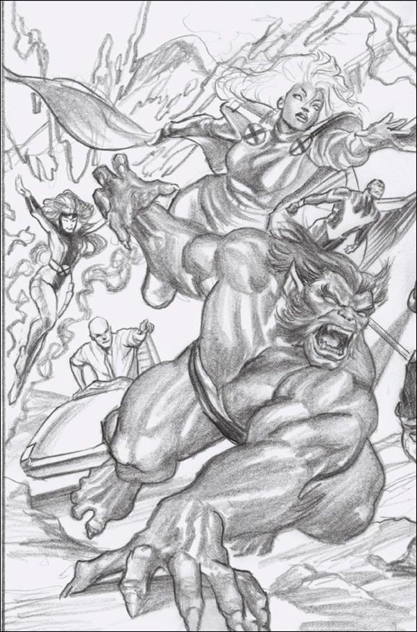 X-Men (2021) issue 25-I Alex Ross 1:100 Connecting Sketch Cover B