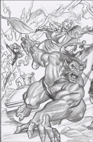 X-Men (2021) issue 25-I Alex Ross 1:100 Connecting Sketch Cover B