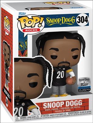 Pop! Rocks figure 304 Snoop Dogg (Steelers Jersey) Funko Shop Exclusive