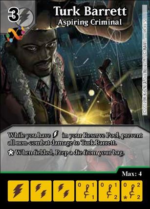 Marvel Dice Masters  Avengers Infinity Gauntlet card 94 Turk Barrett: Aspiring Criminal 