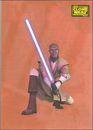 Star Wars: The Clone Wars Trading Card Stickers (Base Set) card 10 Mace Windu