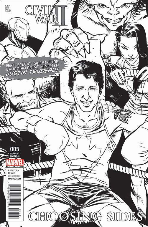 Civil War II: Choosing Sides issue 5-D Ramon Perez Fan Expo Black & White Cover