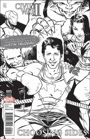 Civil War II: Choosing Sides issue 5-D Ramon Perez Fan Expo Black & White Cover