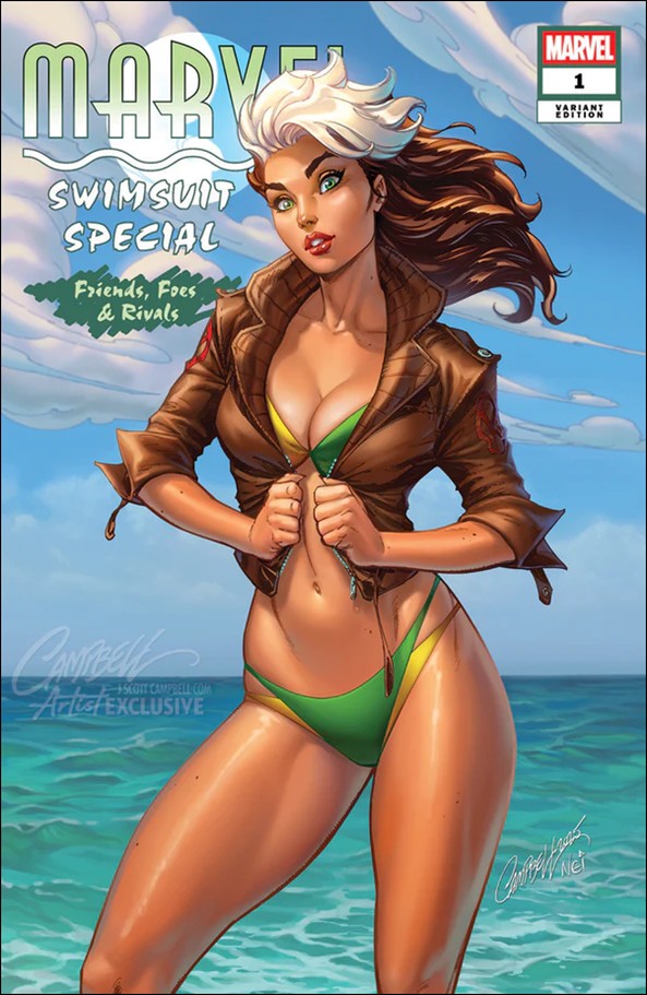 Marvel Swimsuit Special: Friends, Foes & Rivals issue 1-S Webstore Exclusive J. Scott Campbell Cover