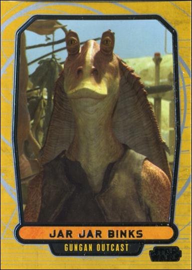 Star Wars Galactic Files (Base Set) card 13 Jar Jar Binks Gungan Outcast