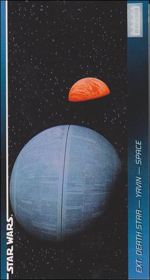 Star Wars Widevision (Base Set) card 83 Ext. Death Star - Yavin - Space