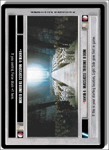 Star Wars: Premiere Limited (Base Set) card 295 Yavin 4: Massassi Throne Room