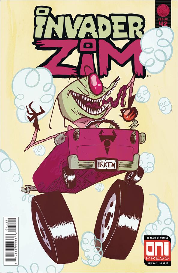 Invader Zim issue 42-B Rachel Adler Cover
