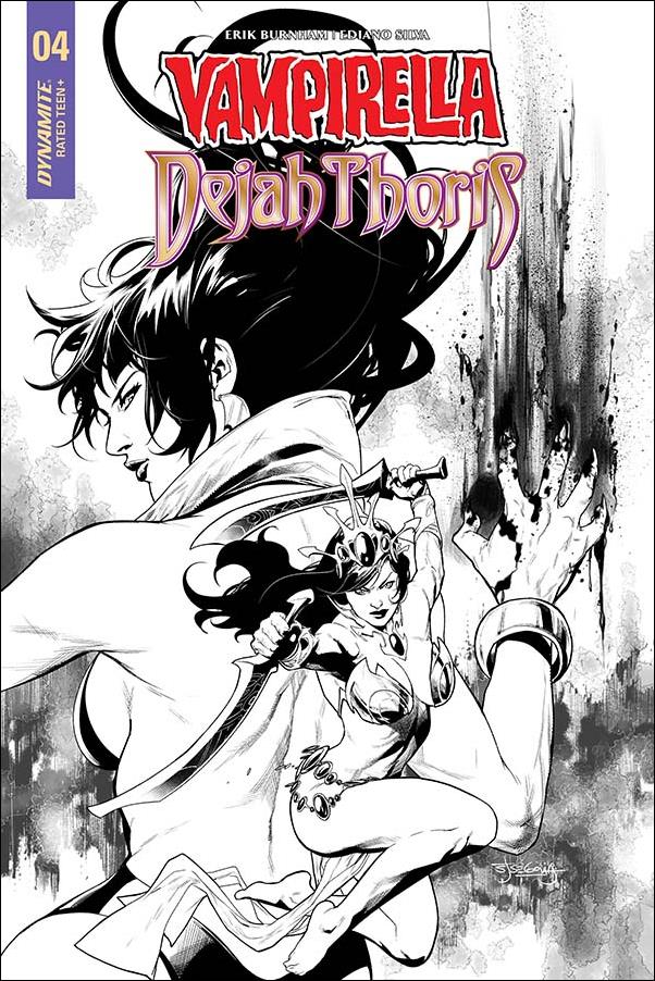 Vampirella/Dejah Thoris issue 4-I Stephen Segovia B/W Cover