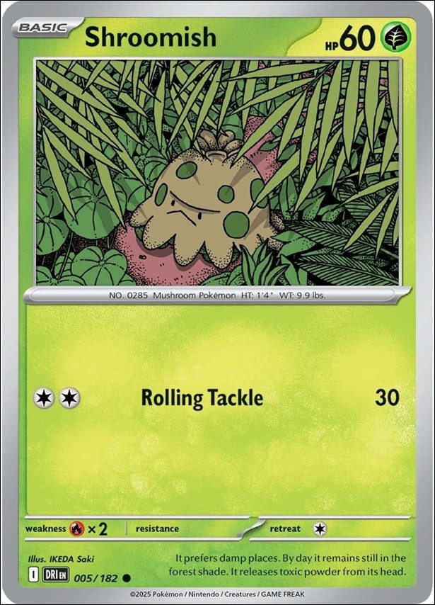 Pokemon: Scarlet & Violet - Destined Rivals card 005/182 Shroomish