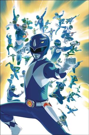 Mighty Morphin Power Rangers issue 27-C Carlos Villa 1:25 Cover