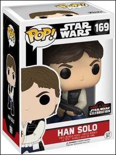 POP! Star Wars figure 169 Han Solo Star Wars Celebration Exclusive
