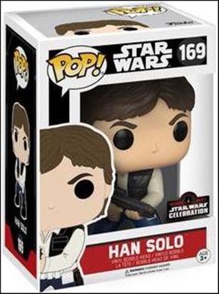 POP! Star Wars figure 169 Han Solo Star Wars Celebration Exclusive