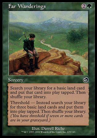 Magic the Gathering: Torment (Base Set) card 125 Far Wanderings