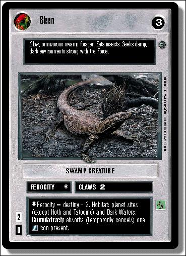 Star Wars: Dagobah Limited (Base Set) card 21 Sleen