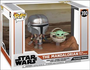 POP! Star Wars figure 390 The Mandalorian with The Child