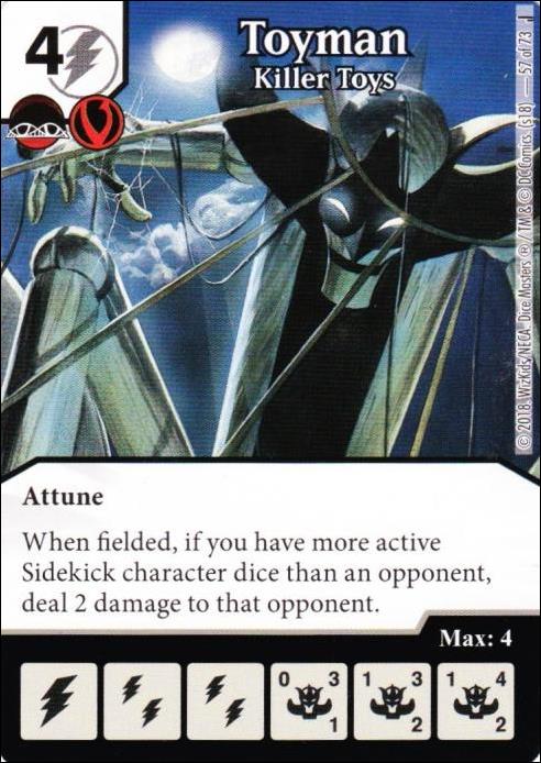 DC Comics Dice Masters Justice card 57 Toyman: Killer Toys