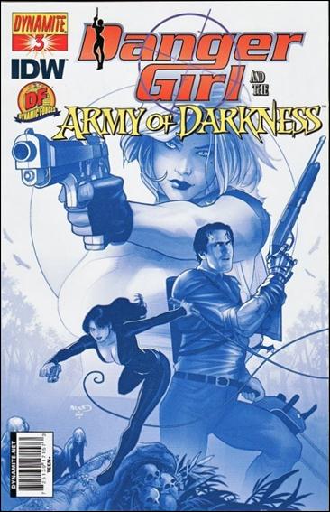 Danger Girl and the Army of Darkness issue 3-E Dynamic Forces Paul Renaud Deadite Blues Cover