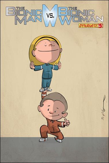 Bionic Man vs the Bionic Woman issue 5-C Chris Eliopoulos 1:10 Cute Cover